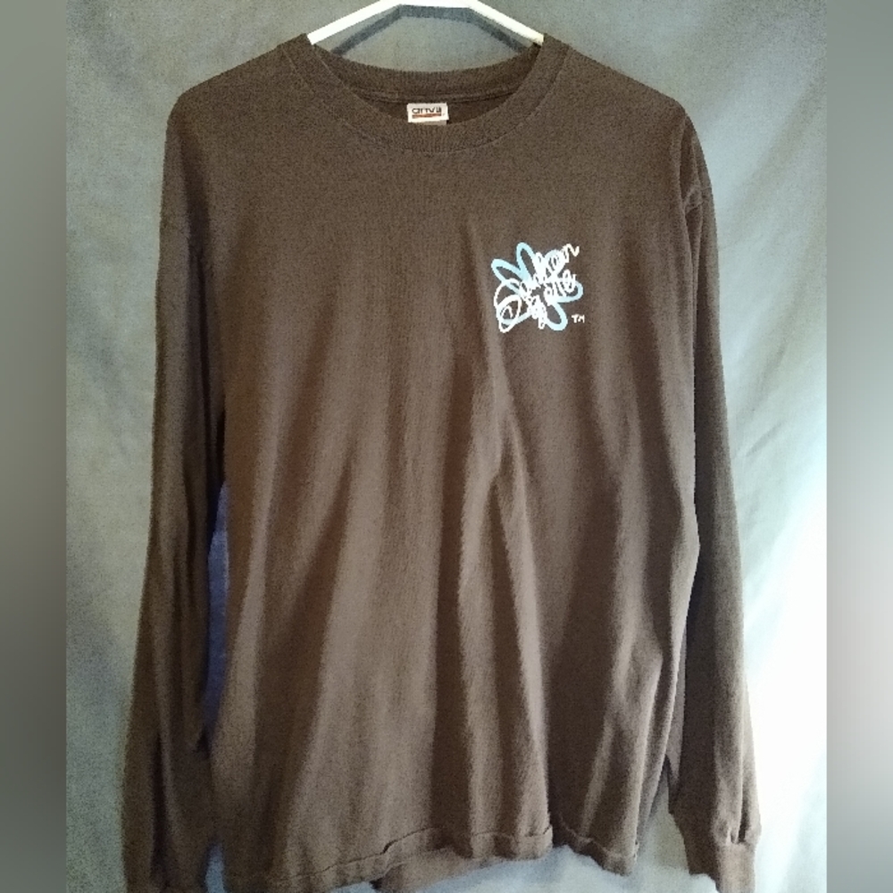 Anvil graphic southern Belle brown Long Sleeve Shirt